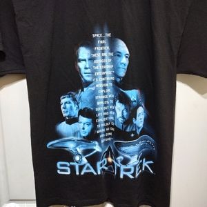 Vintage 1998 Star Trek Space The Final Frontier T-shirt Size Large